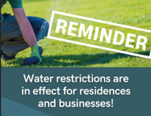 Reminder water restrictions